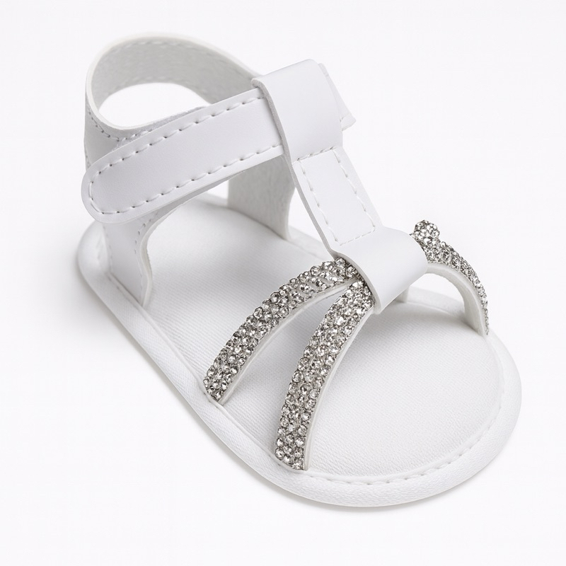 Sandalia Feminina Tiras Em Strass Para Bebê Menina e Reborn em Oferta na Shopee