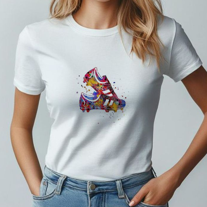 Tshirt BRANCA Blusa feminina FUTEBOL, CHUTEIRA, AMOR POR FUTEBOL,CAMISETA  UNISSEX,PLUS SIZE