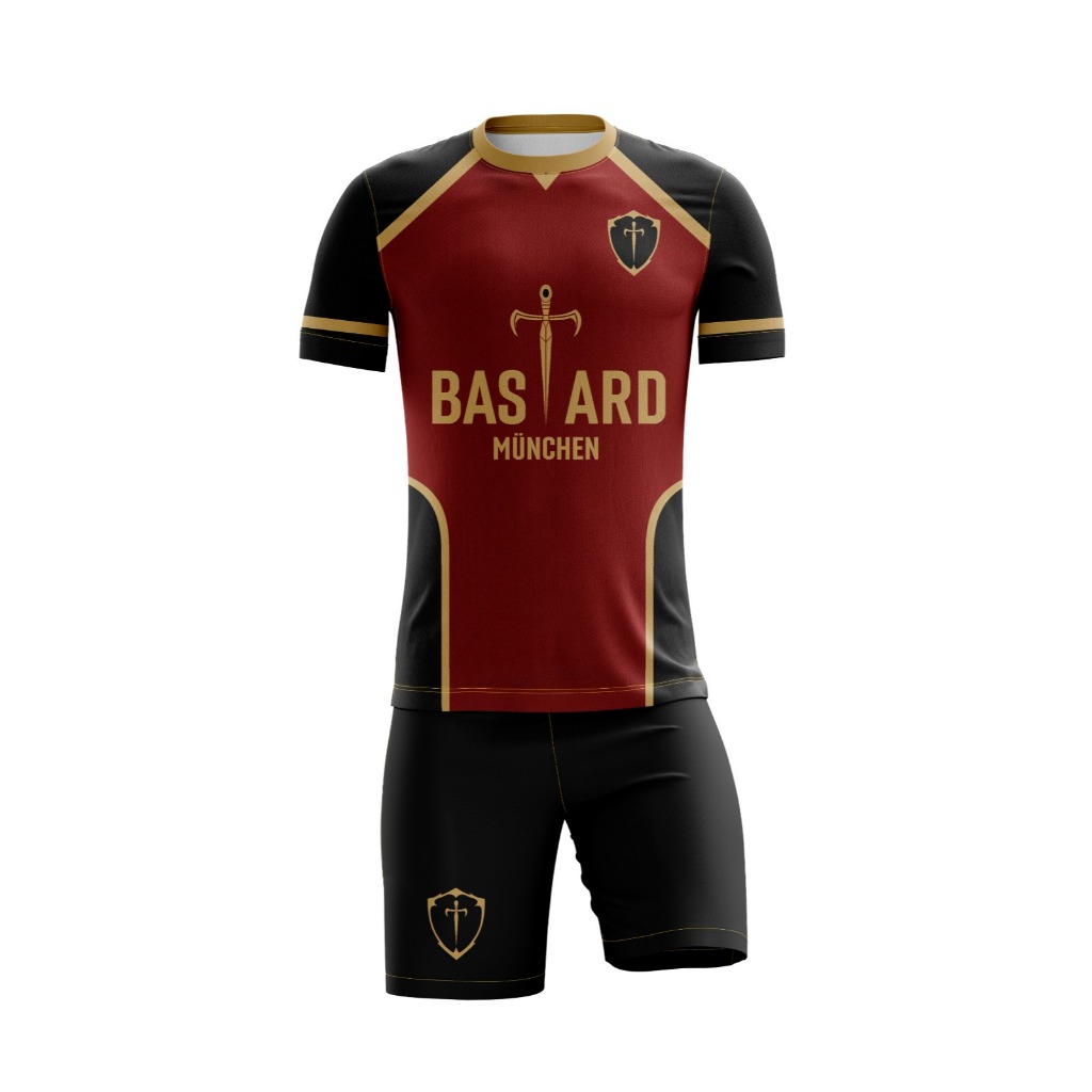 Kit Camiseta e Short Uniforme Bastard Munchen Anime Blue Lock
