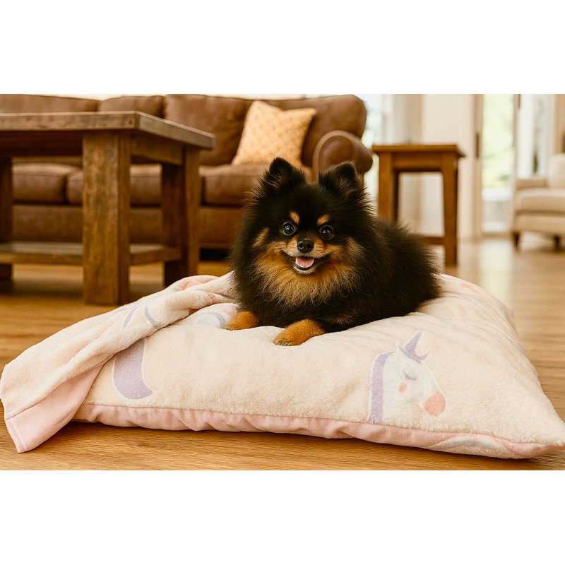 Colchonete (40x50cm ) com cobertor que brilha no escuro para cães e gatos de pequeno e médio porte