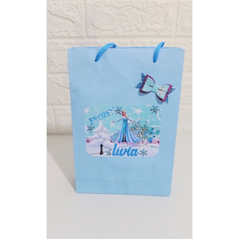 Adesivos personalizados para sacolinhas/Frozen/decoração/lembrancinhas/aniversário