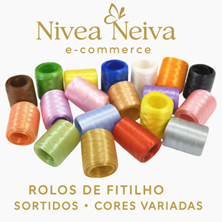 Fitilho liso 50m x 5 mm– Ideal para Embalagens Presentes Decoração em Oferta na Shopee