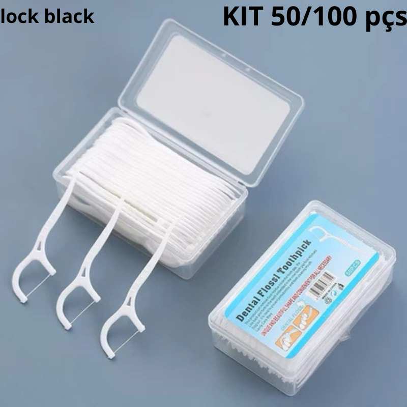 KIT 50/100/PÇS Fio Dental Picks Palitos Dentes Vara Dente Escova De Limpeza Interdental Pick Oral Higiene Cuidado