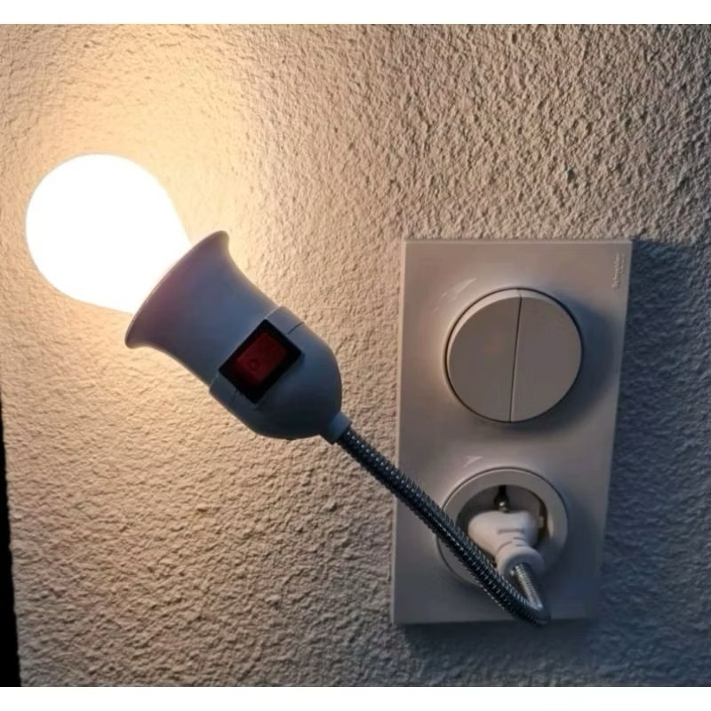 Extensor de Lâmpada Bocal Luminária Soquete Multifuncional Prático