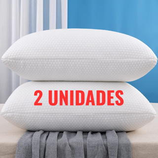 kit 2 Travesseiro Travisseiro Nasa Flex Alto Suporte Medio Comfort Antialergico Bambusoft Silicone em Oferta na Shopee