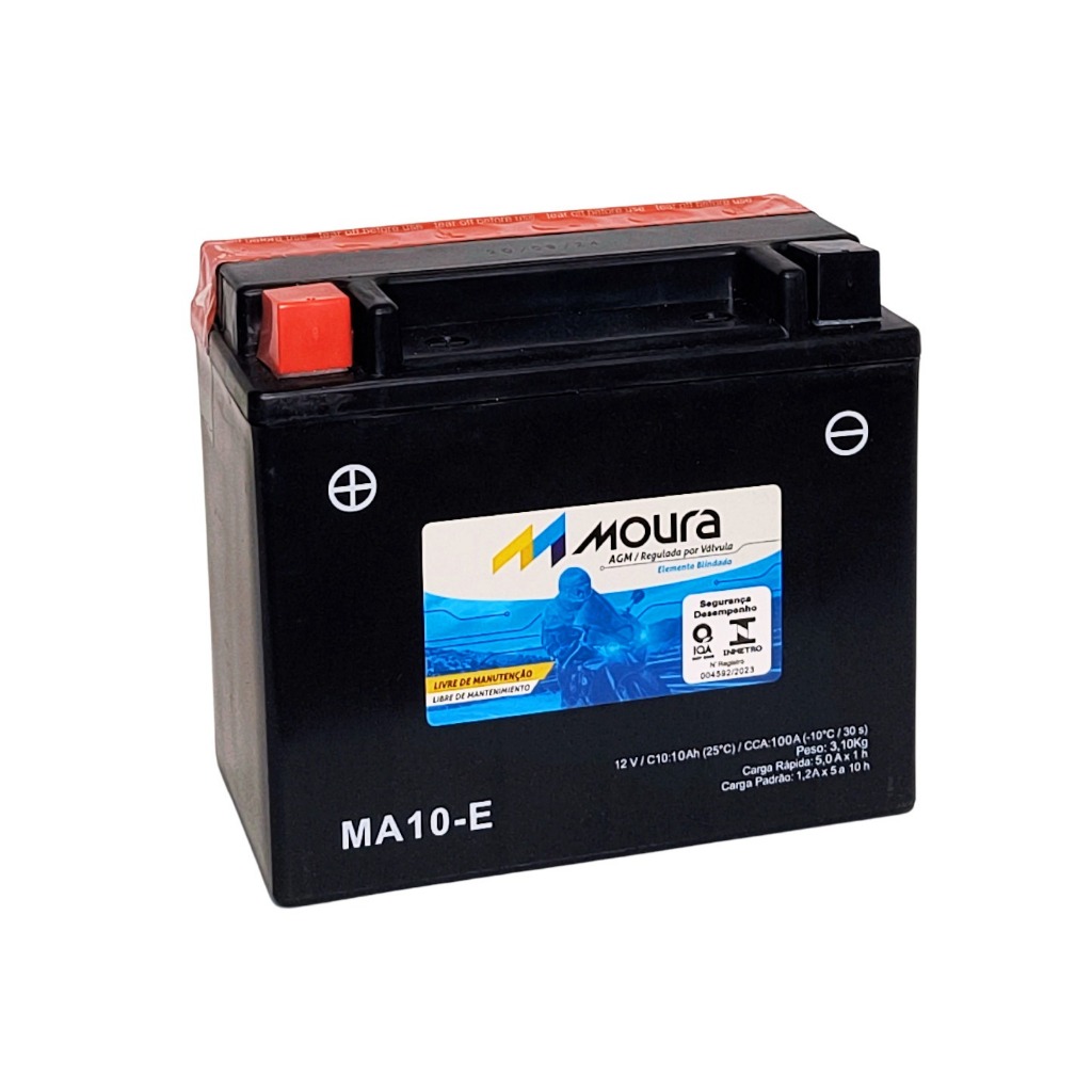 Bateria Moura Moto – MA10-E – 10 Ah (YTX12-BS)