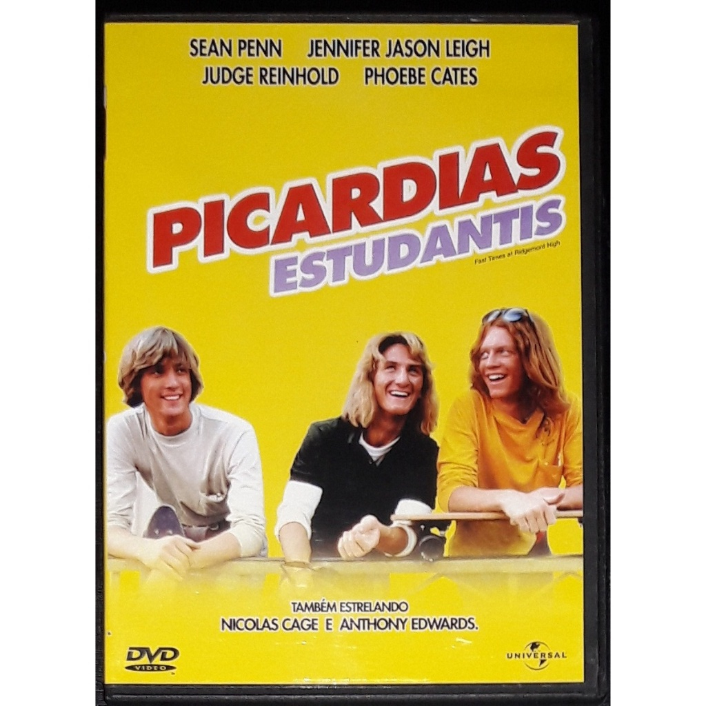 Picardias Estudantis Filme DVD 1982 Comédia Jennifer Jason Leigh Sean Penn Phoebe Cates Original Raro Anos 80 Excelente