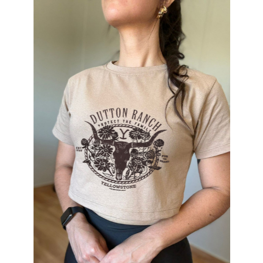 Cropped Camiseta Tshirt Feminina Algodão Estilosa Boho Country Rodeio Básica Versátil Confortável
