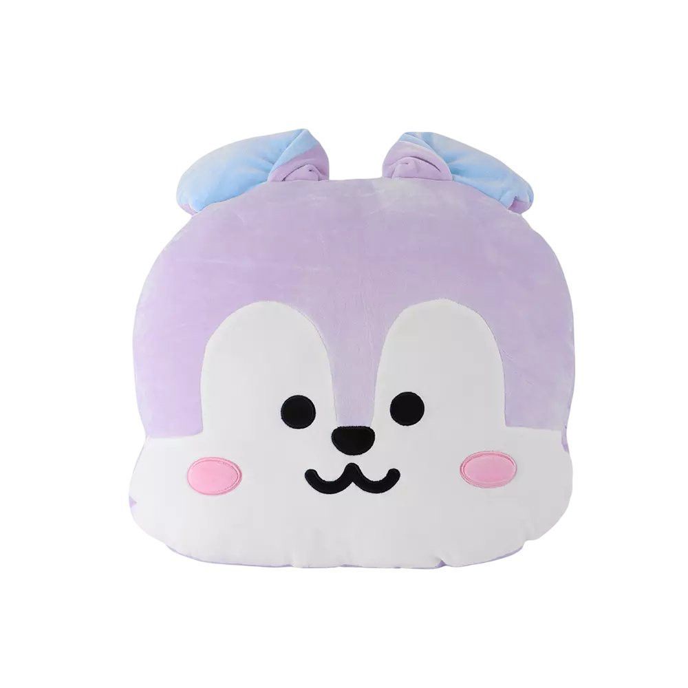 Manta Almofada 2 em 1 Vira Manta Coberta 152cm x 127cm com Ziper Infantil Personagens BT21