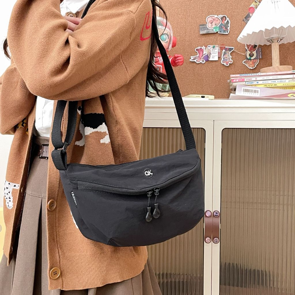 Bolsa Transversal Feminina de Alça Tecido Impermeável Casual X178 LING em Oferta na Shopee