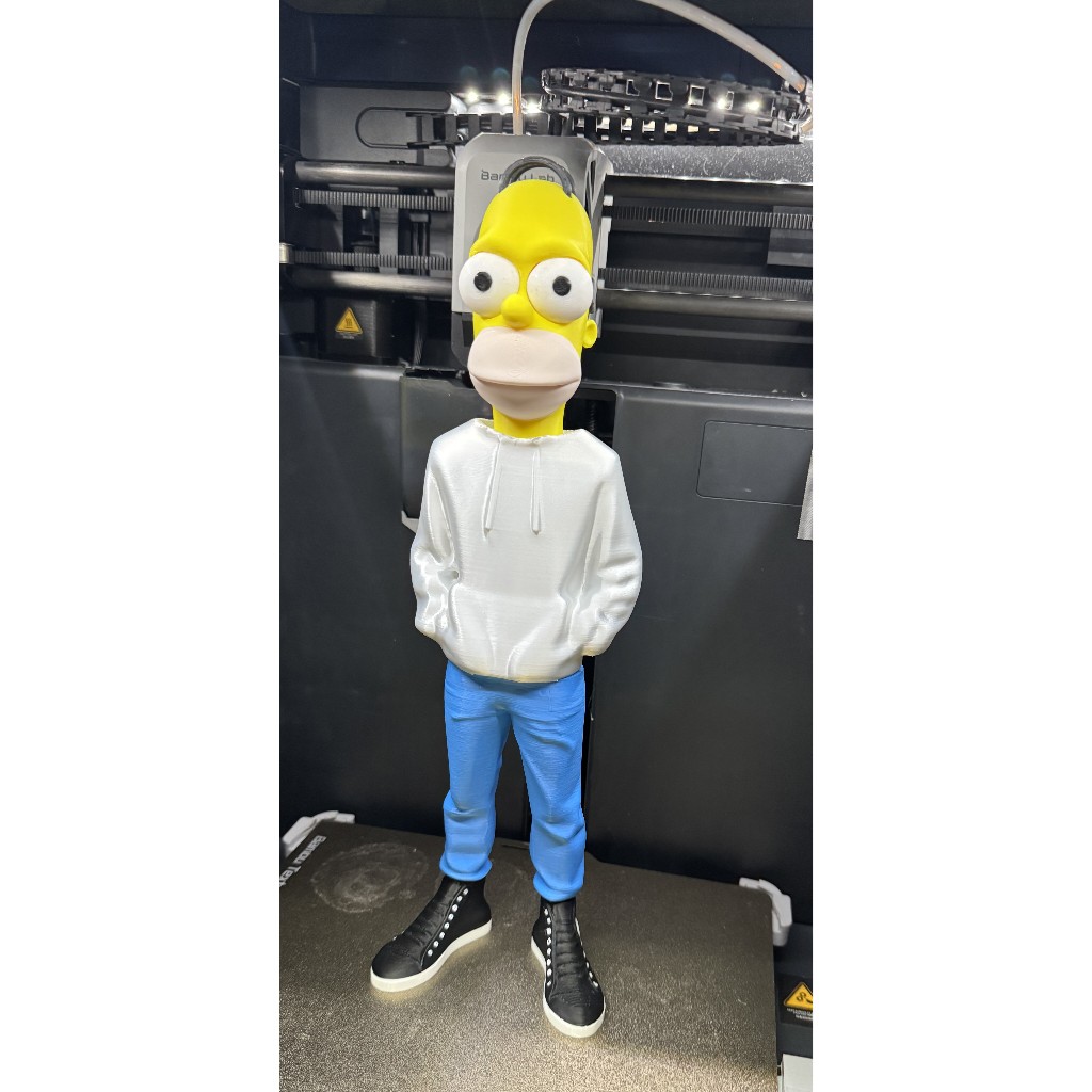 Boneco 3D Homer Simpson (Os Simpsons) GRANDE 20cm – Modelo Colecionável e Decorativo