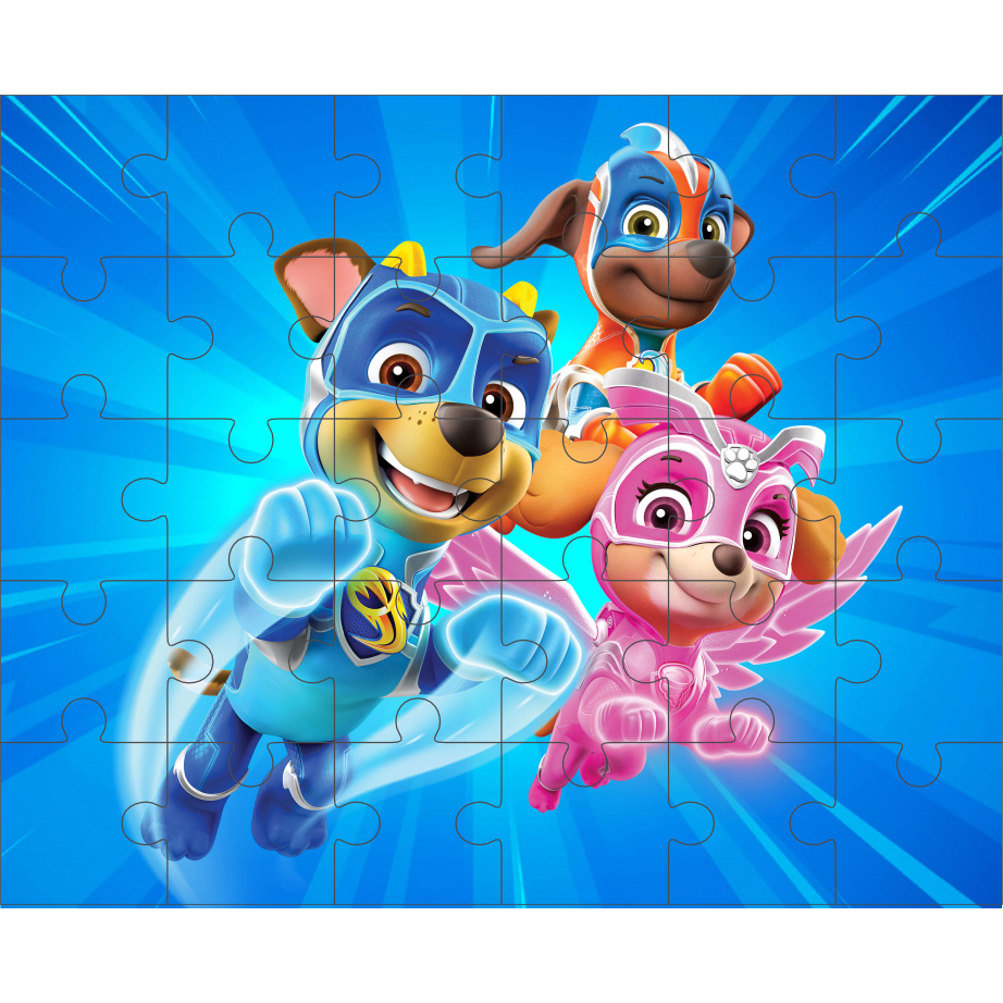 Quebra-Cabeça Patrulha Canina 30 Peças Presente Inteligente 20x25cm em Madeira em Oferta na Shopee