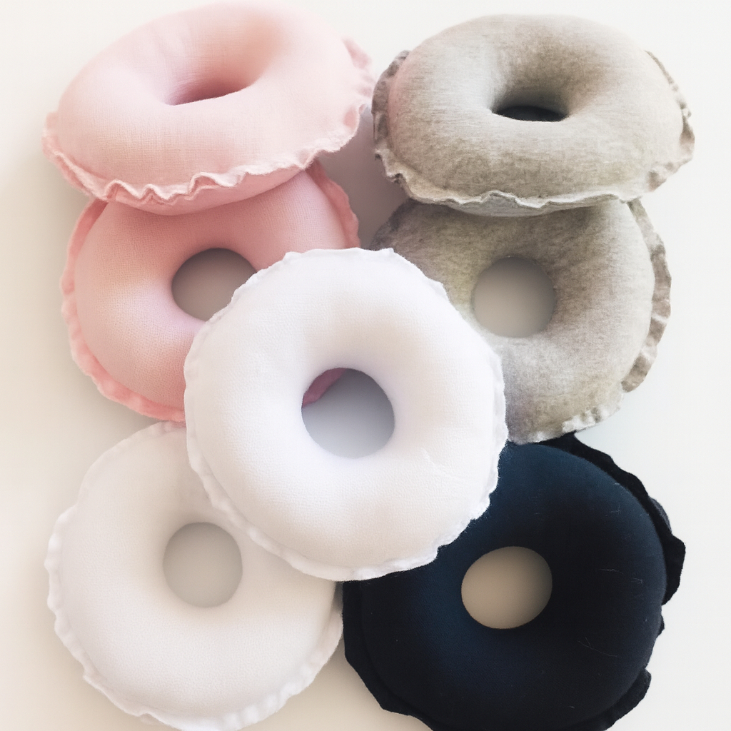 Rosquinha de Amamentação – Proteção para Mamilos Pós-Parto – Algodão Macio