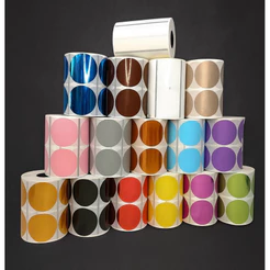 ETIQUETA ADESIVA 48X48X02 BOPP 30MTS (2 COLUNAS) PARA ZEBRA, ZETEX, ARGOX,ELGIN E ETC