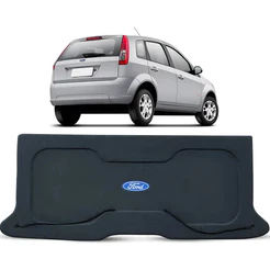 Tampão Porta Malas Tampa Traseira Ford Fiesta G3 Amazon 2003 a 2012 Com Furo Falante 6x9 e Cordinha