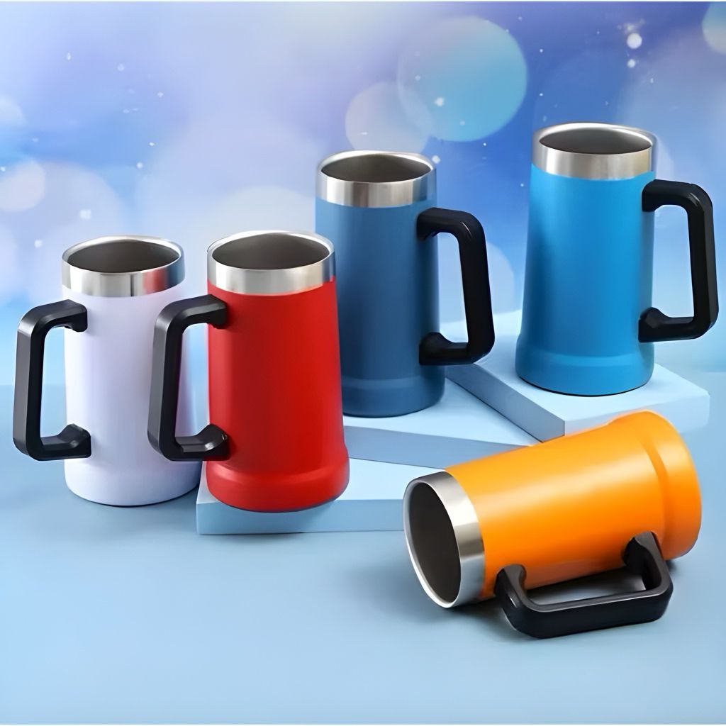 Caneca Térmica Chopp Cerveja Camada Dupla Inox 710ml