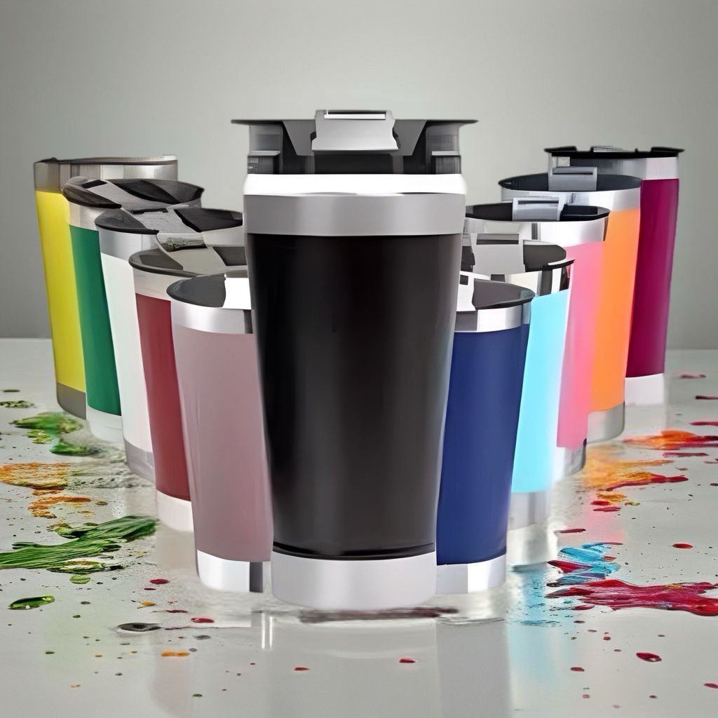 Copo Termico quente e gelado  Inox C/ Tampa   E Abridor 473ML