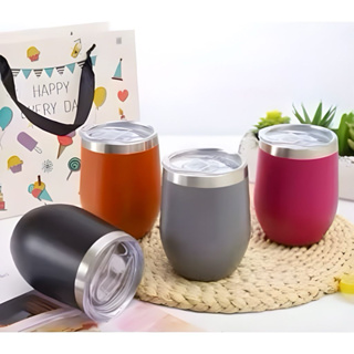 Ovo Copo Térmico 360ml Em Inox Com Tampa Acrílica em Oferta na Shopee