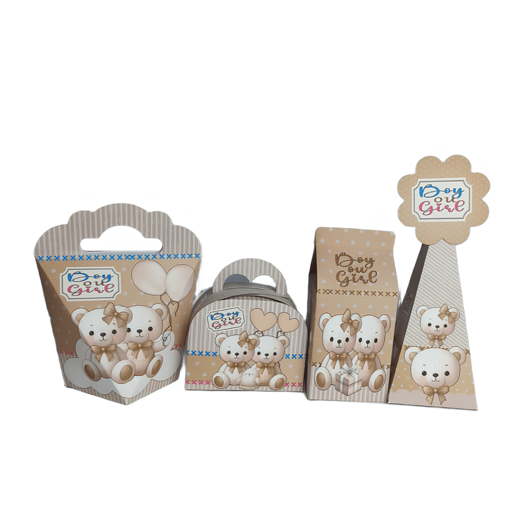kit festa infantil, CHÁ REVELAÇÃO papelaria personalizada,caixinhas para festa,lembrança aniversário ,caixas para doces
