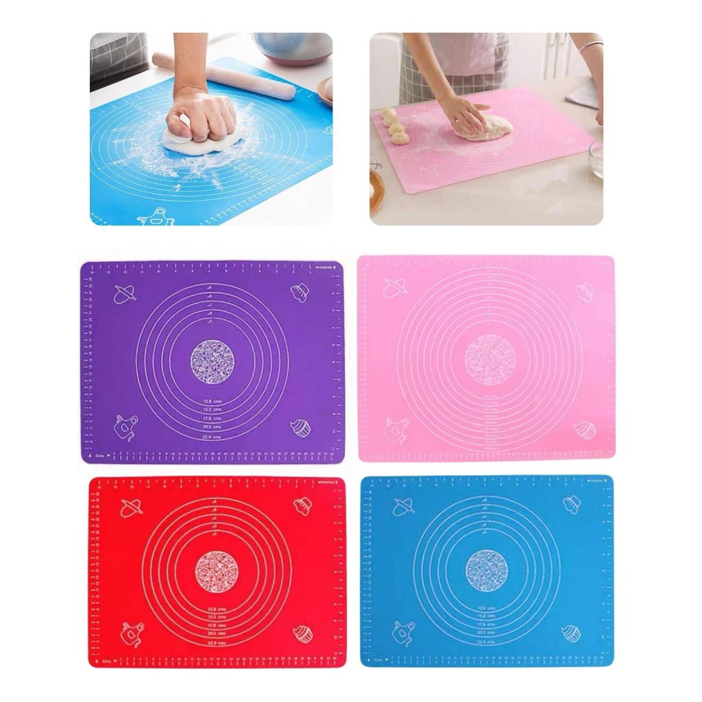 Tapete Culinário Silicone Confeiteiro Massas Bolos 40 X 50cm Cozinha Confeiteiro