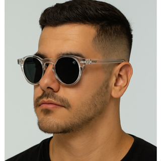 Óculos de Sol Redondo Pequeno Unissex Clássico com Proteção UV400 em Oferta na Shopee