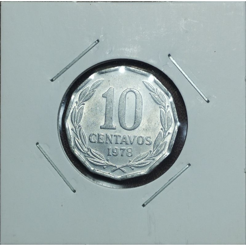 Moeda Chile 10 centavos 1978