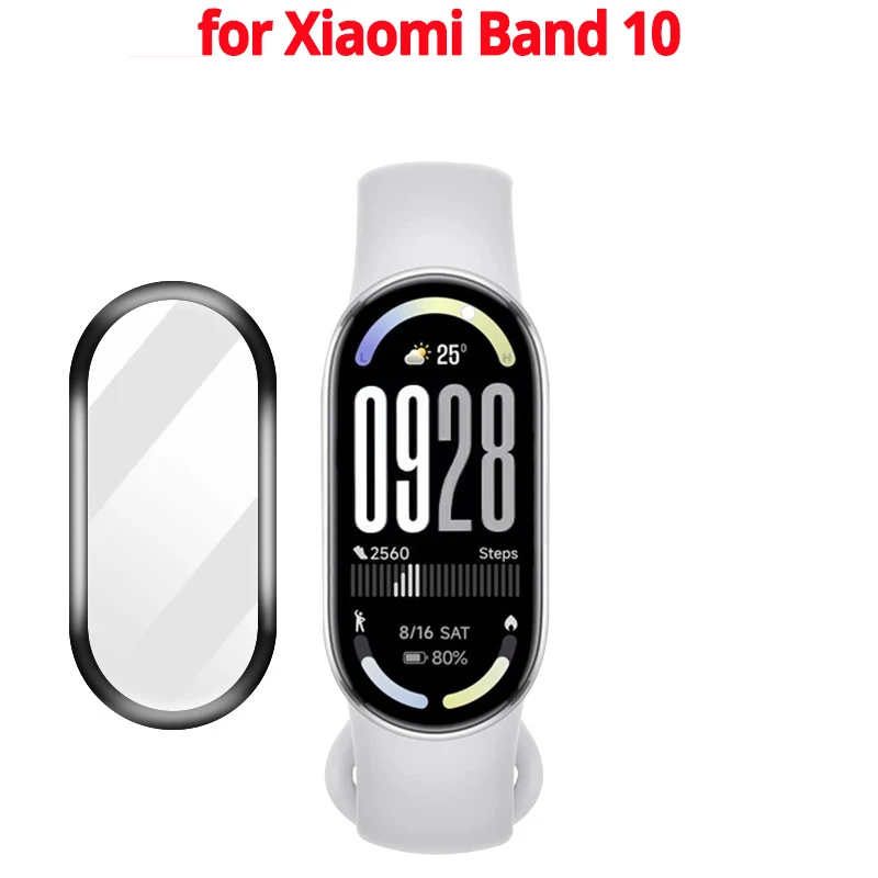 Película #StudioShopSP 3D Gel para Xiaomi Mi Band 10, Mi Smart Band 10 c/ 2 un