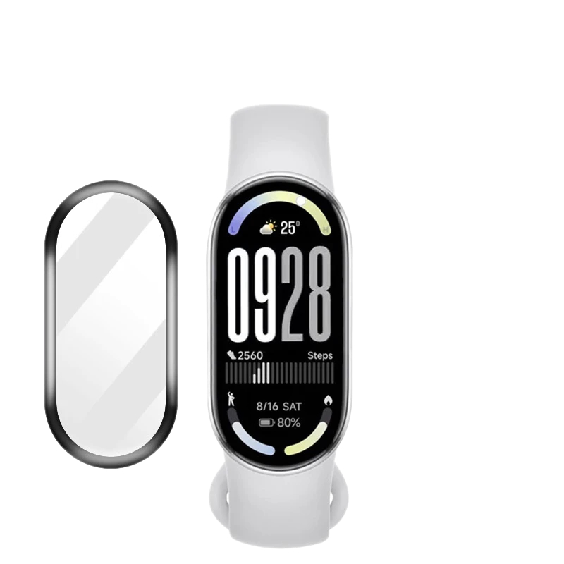 Película Protetora 3D em Gel #StudioShopSP Compatível para Xiaomi Mi Band 10, Smart Band 10, 2 Unidades
