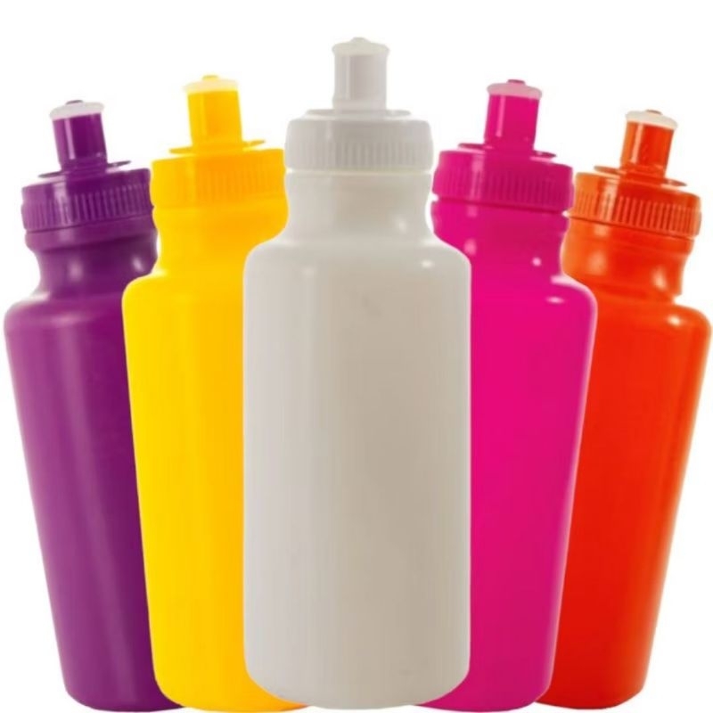 kits 10 Squeeze Plástico 500ml – Cores Vibrantes em Oferta na Shopee