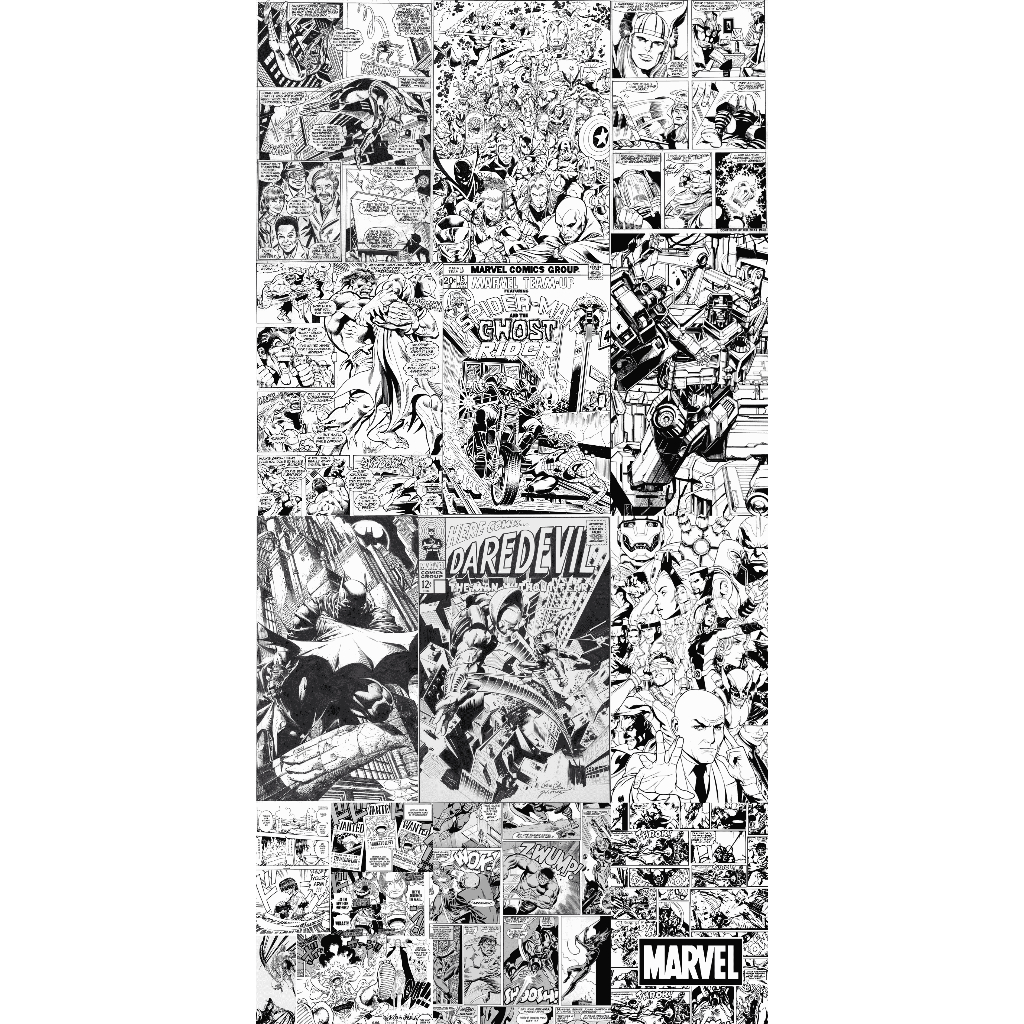 Papel de Parede Adesivo Geek Marvel e Anime 🎯 Batman, Homem-Aranha, Demolidor, One Piece - Alta qualidade!