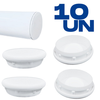 Tampa Corrimão redonda Nylon Acabamento 2 Pol Escada Alumínio - 10 un em Oferta na Shopee