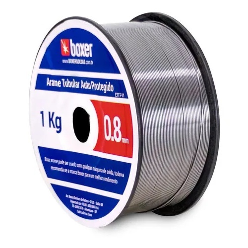 Arame Mig Sem Gás 0.8mm Rolo 1kg P/ Maquina De Solda Boxer em Oferta na Shopee