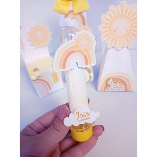 Tubete Personalizado Raio de Sol Solzinho Volta ao sol Lembrancinhas Festa