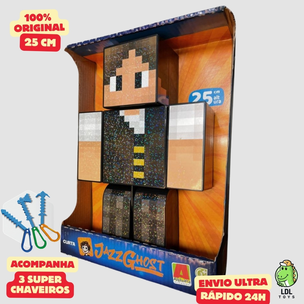 Boneco Articulado JazzGhost 25cm Gamer Youtuber Algazarra em Oferta na Shopee