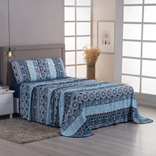 Jogo de Cama Lençol Solteiro Estampado Malha 100% Algodão 3 peças com Elástico em Oferta na Shopee