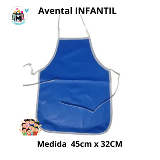 Avental  Pequeno Infantil  Para atividade Escolar Proteção Emborachado em Oferta na Shopee