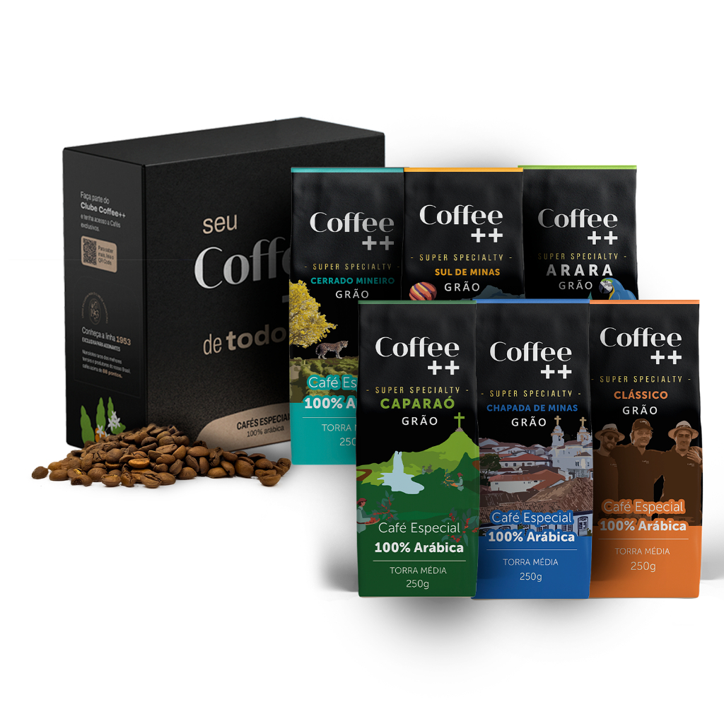 Kit 6 Pacotes Café Especial em Grãos Coffee Mais Variedades -6 x 250 gramas em Oferta na Shopee