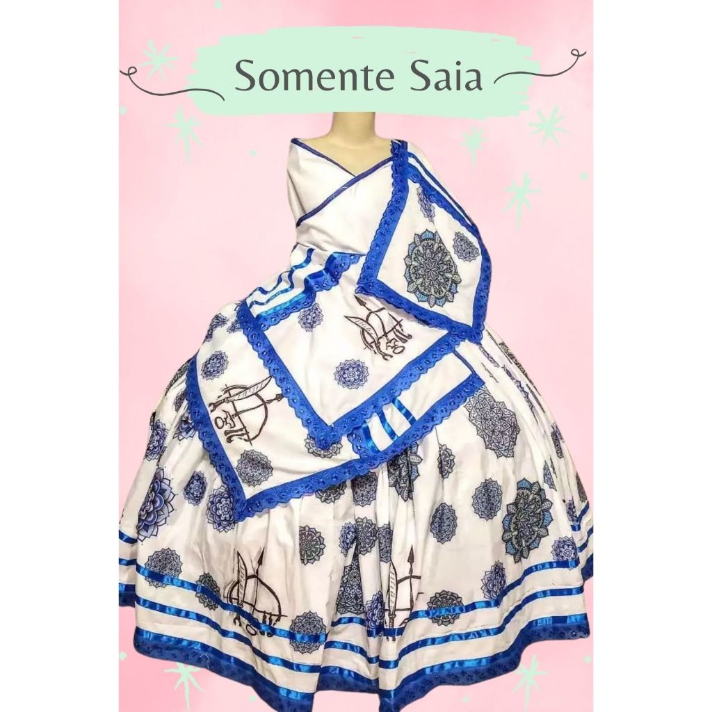 SAIA OGUM COM MANDALA AZUL - OGUNHÊ - SAIA OGUM CANDOMBLÉ E UMBANDA