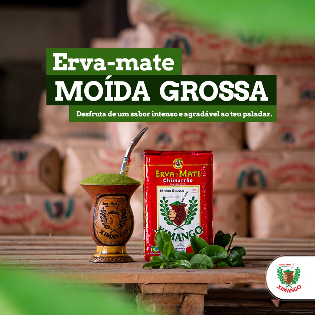 Erva-mate Moída Grossa  à vácuo Ximango 1kg