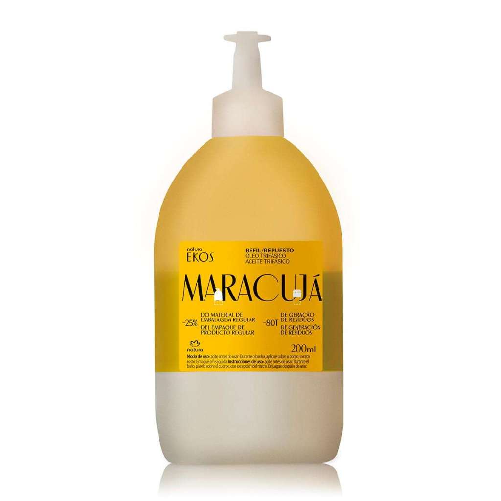 Refil Óleo Trifásico Desodorante Corporal Ekos Maracujá 200ml - Natura