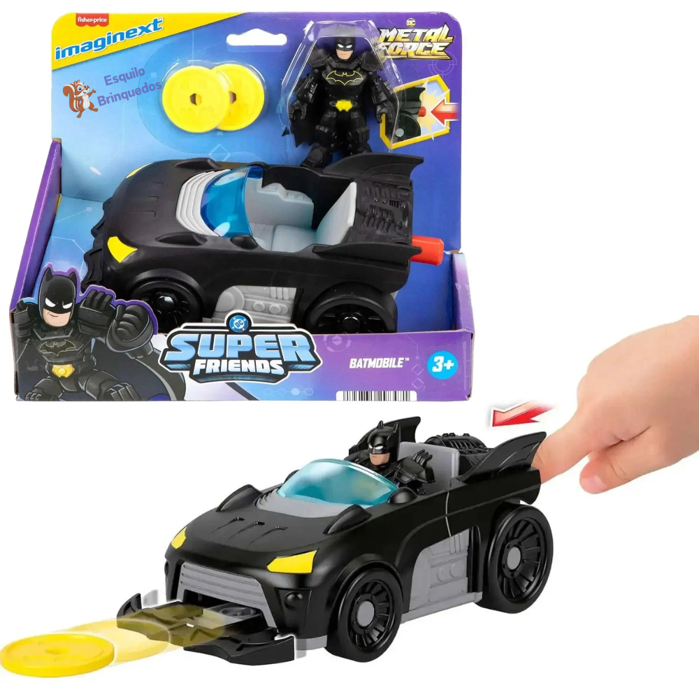 Carro Batman Imaginext Dc Super Friends Batmovel