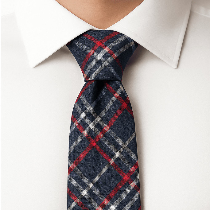 Gravata Slim Xadrez – Design Moderno e Toque Clássico para Qualquer Ocasião
