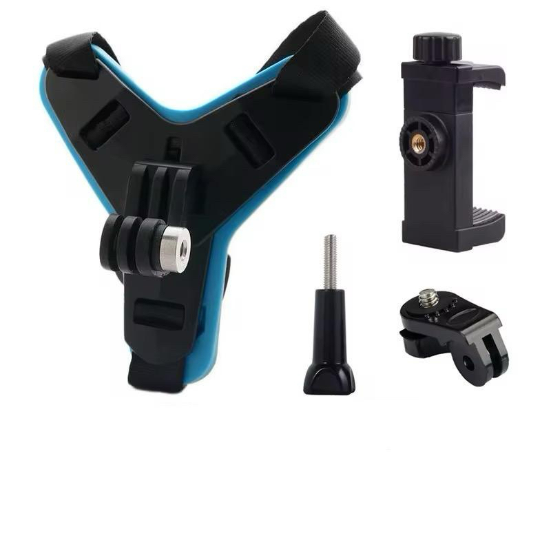 Suporte Para Câmera Capacete Telefone Celular Câmera Queixo Antiderrapante