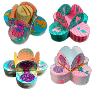 100 Forminhas Sereia Fundo Do Mar Para Brigadeiro e Festa Infantil em Oferta na Shopee