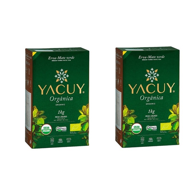 Kit 02 pcts Erva-mate Orgânica Yacuy Nativa 1kg