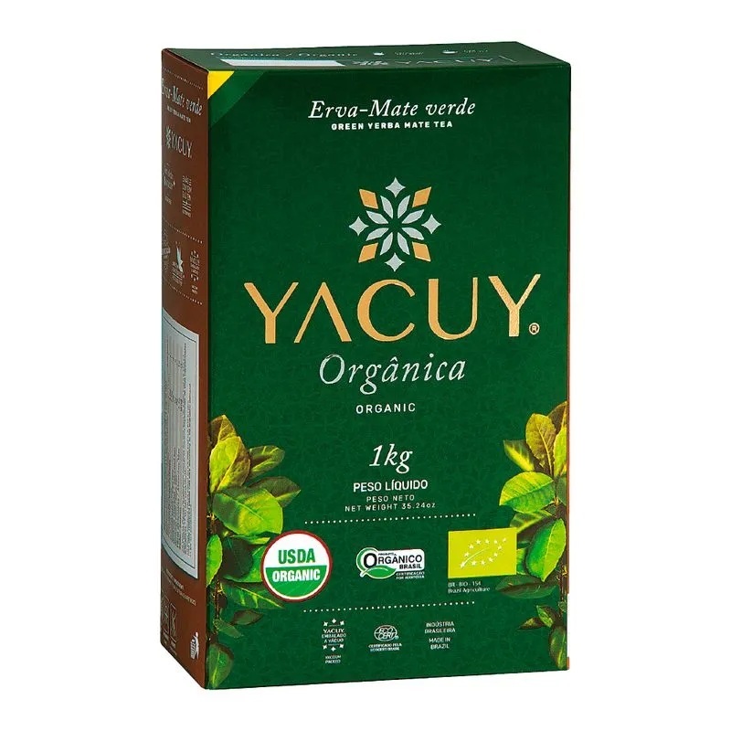Kit 03 pcts Erva-mate Orgânica Yacuy Nativa 1kg
