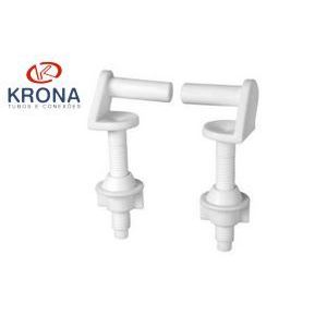KIt de Parafuso para Assento Sanitário Branco Krona Reposição Fixação Segura e Durável
