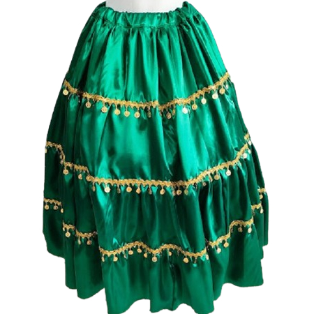 SAIA CIG. ESMERALDA COM 4,5M DE RODA COM MOEDAS-sem a blusa- umbanda ----ENVIAMOS O MAIS RÁPIDO POSSÍVEL---