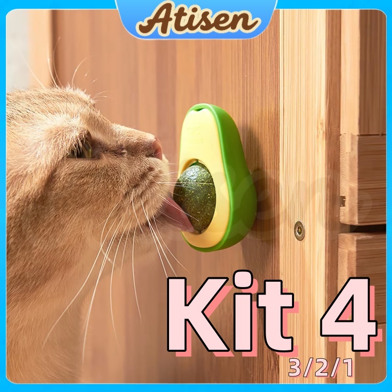 Abacate De Brinquedo Para Gatos Com Catnip Erva Gato Natural ATISEN