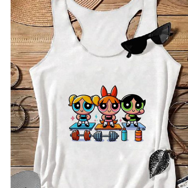 REGATA feminina MENINAS SUPER PODEROSAS MALHANDO, UNISSEX,DESENHO ANIMADO,PLUS SIZE,VERÃO